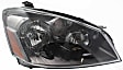 Driver and Passenger Side Headlights, with Bulbs, Halogen, Sedan