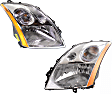 Driver and Passenger Side Halogen Headlight, With bulb(s), OE Replacement, Sedan, CAPA Certified
