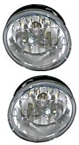 Front, Driver and Passenger Side Fog Lights, With bulb(s), Halogen, Without fasteners