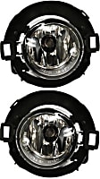 Front, Driver and Passenger Side Fog Lights, With Bulb(s), Halogen