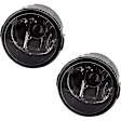 Front, Driver and Passenger Side Fog Lights, With Bulb(s), Halogen, CAPA CERTIFIED