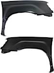 2000-2004 Nissan Xterra - Front, Driver and Passenger Side Fenders, With mudguard trim provision