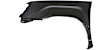 2000-2004 Nissan Xterra - Front, Driver and Passenger Side Fenders, With mudguard trim provision