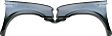 Front, Driver and Passenger Side Fenders, With emblem provision