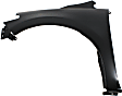 Front, Driver and Passenger Side Fenders, Without turn signal light hole, CAPA CERTIFIED