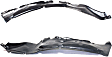 Front, Driver and Passenger Side, Rear Section, Fender Liner