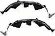 Front, Driver and Passenger Side, Fender Liner
