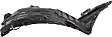 2006-2009 Nissan 350Z - Front, Driver and Passenger Side, Front Section, Fender Liner