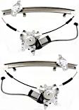 Front, Driver and Passenger Side Power Window Regulator, With Motor
