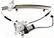 Front, Driver and Passenger Side Power Window Regulator, With Motor