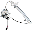 Front, Driver and Passenger Side Window Regulators Power, with Motor, 6-pin and 2-pin plug