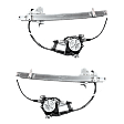 1988 Nissan D21 Base - Front, Driver and Passenger Side Power Window Regulator, With Motor