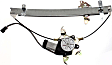 Front, Driver and Passenger Side Power Window Regulator, With Motor