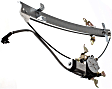 Front, Driver and Passenger Side Power Window Regulator, With Motor