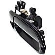 Front and Rear, Driver and Passenger Side Exterior Door Handles, Smooth Black, Front Driver and Passenger Side - With Key Hole; Rear Driver and Passenger Side - Without Key Hole