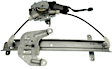 Rear, Driver and Passenger Side Power Window Regulator, With Motor