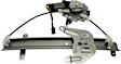 Rear, Driver and Passenger Side Power Window Regulator, With Motor