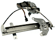 Rear, Driver and Passenger Side Power Window Regulator, With Motor