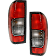 Driver and Passenger Side Halogen Tail Light, With bulb(s), OE Replacement