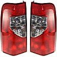 Driver and Passenger Side Halogen Tail Light, With bulb(s), OE Replacement