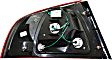 Driver and Passenger Side Halogen Tail Light, With bulb(s), OE Replacement