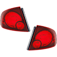 Driver and Passenger Side Halogen Tail Light, With bulb(s), OE Replacement