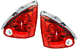 Driver and Passenger Side Halogen Tail Light, With bulb(s), OE Replacement