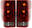Driver and Passenger Side Halogen Tail Light, Without bulb(s), OE Replacement