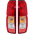 Driver and Passenger Side Halogen Tail Light, With bulb(s), OE Replacement