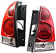Driver and Passenger Side Halogen Tail Light, With bulb(s), OE Replacement