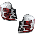 Driver and Passenger Side Halogen Tail Light, With bulb(s), OE Replacement