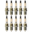 SET-NG5547-10 Spark Plug, 5.2L, 10Cyl, Set of 10, Laser platinum Series