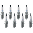 SET-NGBKR6ES11-8 Spark Plug, Set of 8, Standard Series
