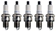 SET-NP3004-5 Spark Plug, 2.5L, 5Cyl, Set of 5, Double Platinum Series