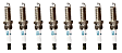 SET-NP3444-8 Spark Plug, 5.0L, 8Cyl, Set of 8, Iridium Long Life Series