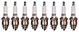 SET-NP5044-8 Spark Plug, Set of 8, Standard Series