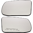Driver and Passenger Side Mirror Glass, Non-Heated, No Blind Spot Feature