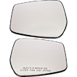 Driver and Passenger Side Mirror Glass, Non-Heated, No Blind Spot Feature