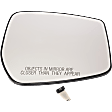 Driver and Passenger Side Mirror Glass, Non-Heated, No Blind Spot Feature