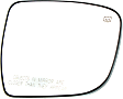 Driver and Passenger Side Mirror Glass, Heated, No Blind Spot Feature