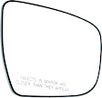 Driver and Passenger Side Mirror Glass, Non-Heated, No Blind Spot Feature