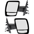 2018 Nissan NV3500 - Driver and Passenger Side Mirror, Power Adjust, Non-Heated, Textured Black, Manual Folding, No Signal Light, With Blind Spot Glass, Without Memory Recall, No Puddle Light, No Auto-Dimming