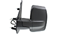 2012-2021 Nissan NV2500 - Driver and Passenger Side Mirror, Power Adjust, Heated, Manual Folding, Textured Black, No Signal Light, Without Memory Recall, No Puddle Light, No Auto-Dimming, With Blind Spot Glass