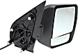 2012-2021 Nissan NV2500 - Driver and Passenger Side Mirror, Power Adjust, Heated, Manual Folding, Textured Black, No Signal Light, Without Memory Recall, No Puddle Light, No Auto-Dimming, With Blind Spot Glass