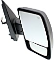 2012-2021 Nissan NV2500 - Driver and Passenger Side Mirror, Power Adjust, Heated, Manual Folding, Textured Black, No Signal Light, Without Memory Recall, No Puddle Light, No Auto-Dimming, With Blind Spot Glass