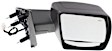 2012-2021 Nissan NV2500 - Driver and Passenger Side Mirror, Power Adjust, Heated, Manual Folding, Textured Black, No Signal Light, Without Memory Recall, No Puddle Light, No Auto-Dimming, With Blind Spot Glass