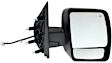 2012-2021 Nissan NV2500 - Driver and Passenger Side Mirror, Power Adjust, Heated, Manual Folding, Textured Black, No Signal Light, Without Memory Recall, No Puddle Light, No Auto-Dimming, With Blind Spot Glass