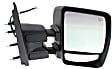 Driver and Passenger Side Towing Mirror, Power Adjust, Heated, Manual Folding, Chrome, No Signal Light, No Memory, No Puddle Light, No Auto-Dimming, With Blind Spot Glass