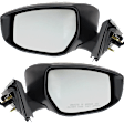 Driver and Passenger Side Mirrors, Power, Manual Folding, Non-Heated, Paintable, In-housing Signal Light, No Memory, No Puddle Light, No Auto-Dimming, No Blind Spot Feature
