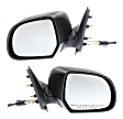 Driver and Passenger Side Mirrors, Manual Adjust, Manual Folding, Non-Heated, Textured Black, No Signal Light, No Memory, No Puddle Light, No Auto-Dimming